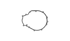 Clutch Cover Gasket Kawasaki EN450, EN500, ER-5, GPZ500S, KLE500 1985-2003