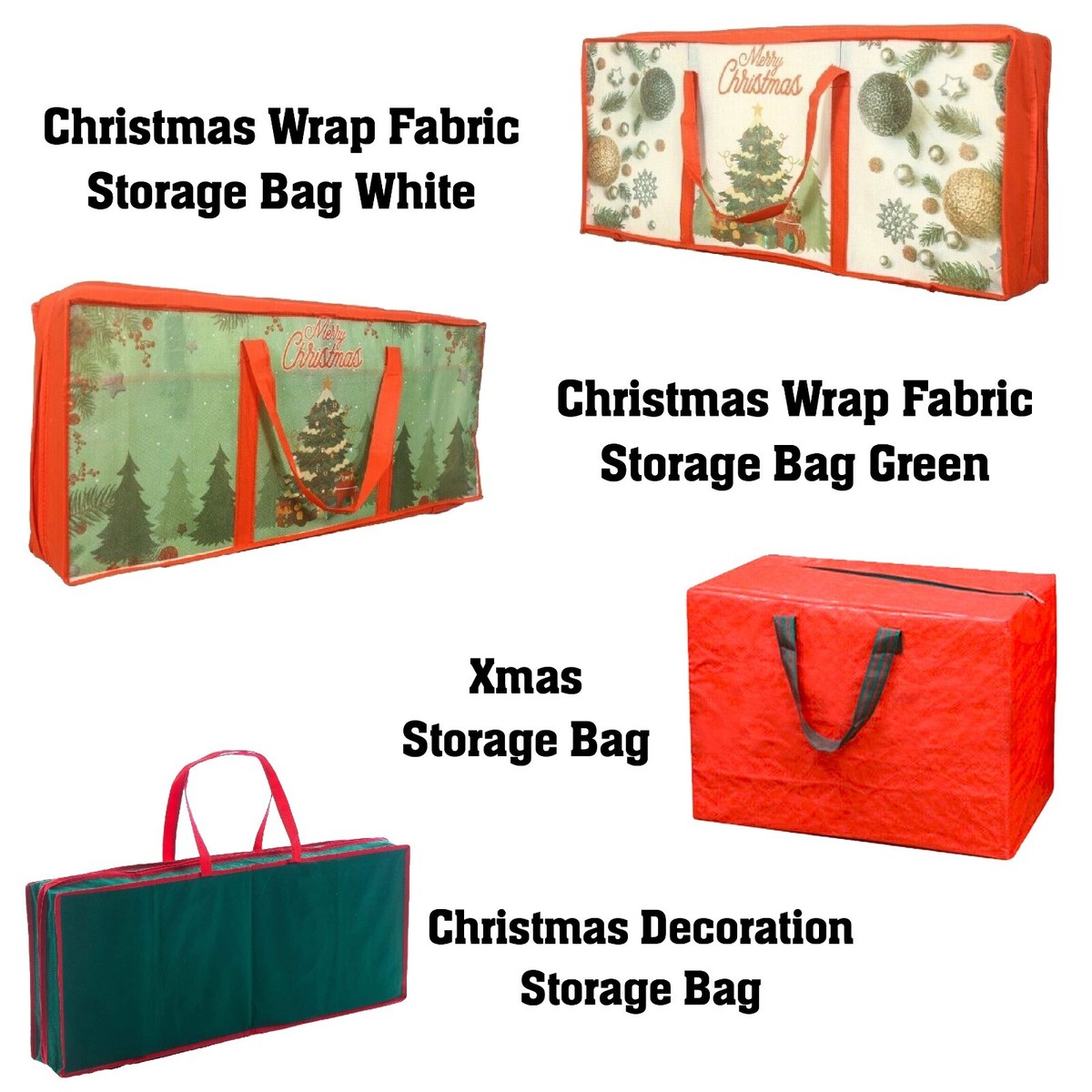Christmas Wrapping Paper Storage Bag Gift Wrap Decoration Tidy