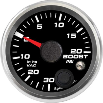 Speedhut 2-1/16'' (52mm) Boost/Vac Gauge 30inhg-0-20 psi (w/ warning)