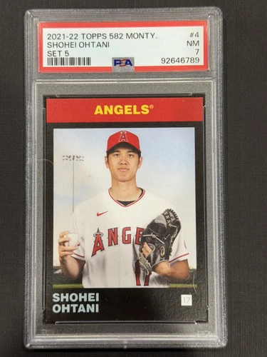 SHOHEI OHTANI 2021-22 Topps 582 Montgomery Club Set 5 #4 PSA 7