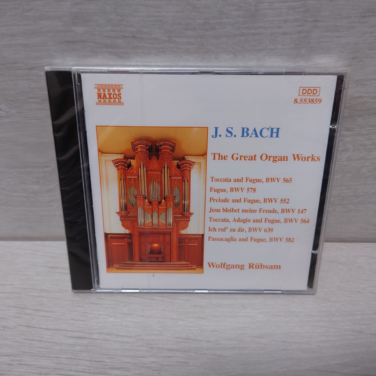J.S Bach - The Great Organ Works (CD) Album Naxos DDD 1998 New Sealed