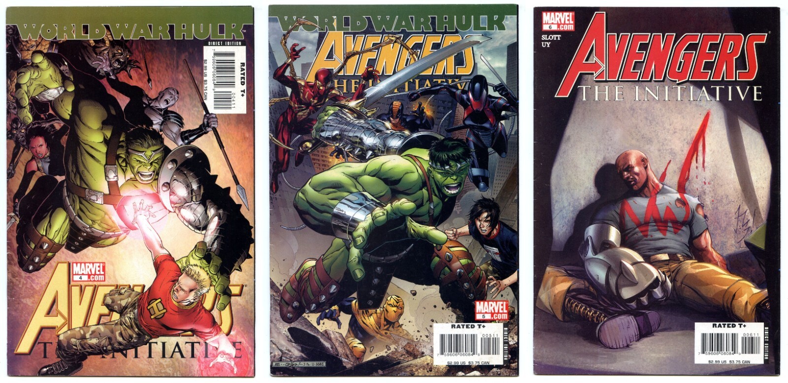 Marvel Comics Avengers The Initiative bundle 4 5 & 6 Bagged and Boarded