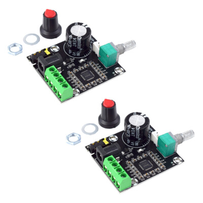 2X PAM8610 Mini 10W+10W Stereo Audio Power Amplifier Board Module Volume Control