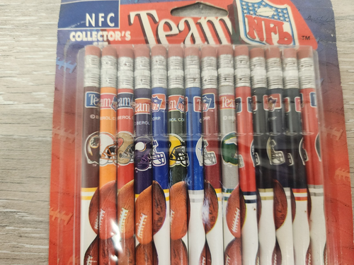 Vintage NFL Team NFC Pencils Collector's Set 1993 Berol Redskins Sealed READ - Picture 3 of 13