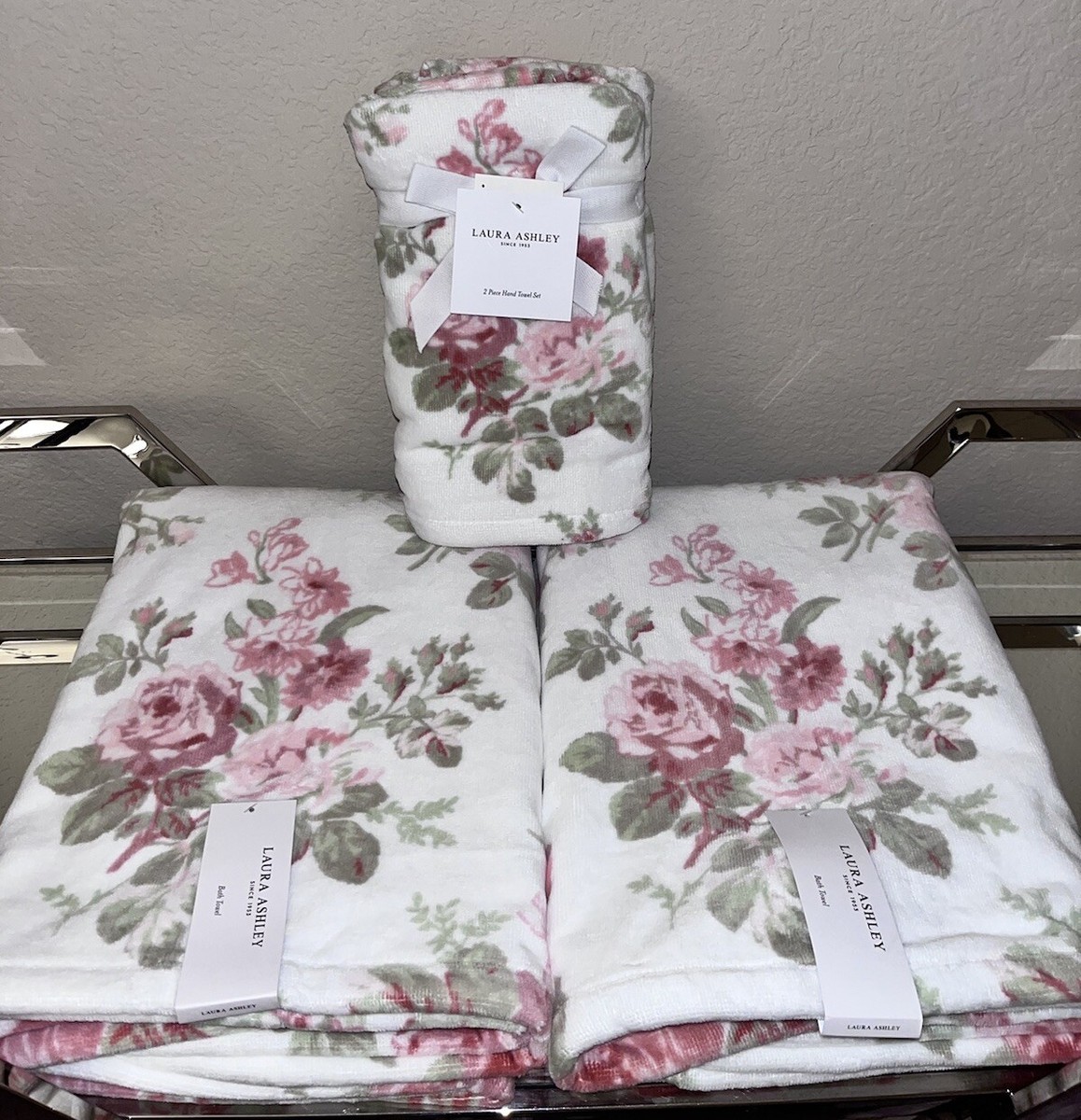 LAURA ASHLEY ピンク タオルケット LAURA ASHLEY ピンク タオルケット