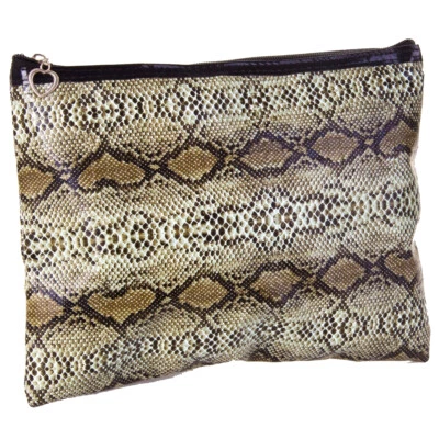 GLAMOUR CONNECTIONS Zipper Pouch Organizer Makeup Case Ladies Cosmetic Toiletry Travel Bag - Medium