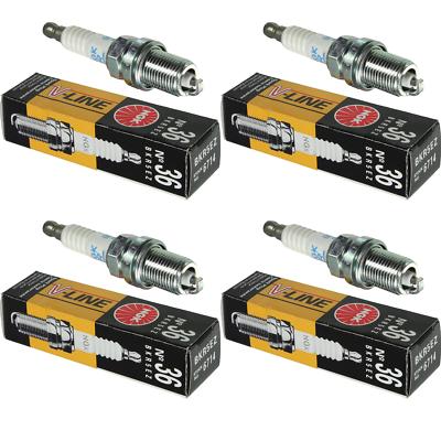 4X Original NGK Zündkerze 6714 V-Line 36 Typ BKR5EZ Zünd Kerze