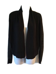 cardigan transparente preto