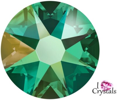 12 Cristalli Swarovski Flatback PERIDOT Green 7mm 34ss | Cabochon Austria 2088