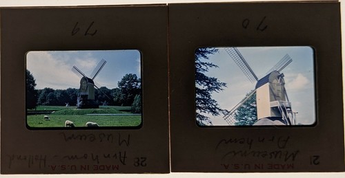 1950s Arnhem Holland Netherlands Museum Dutch Windmill Kodak 35mm Slide Lot Vtg - Picture 3 of 3