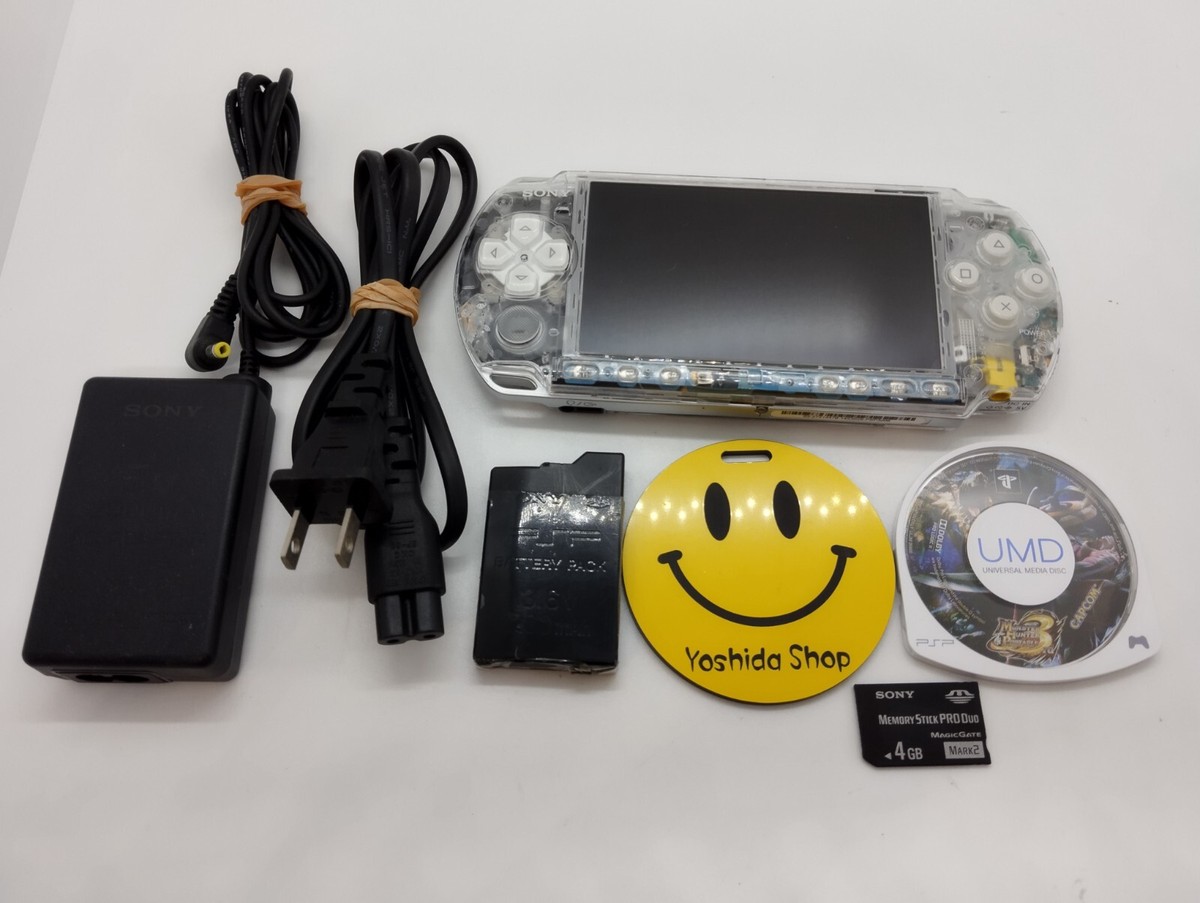 Sony PSP-3000 Playstation Portable Handheld Console Clear Shell