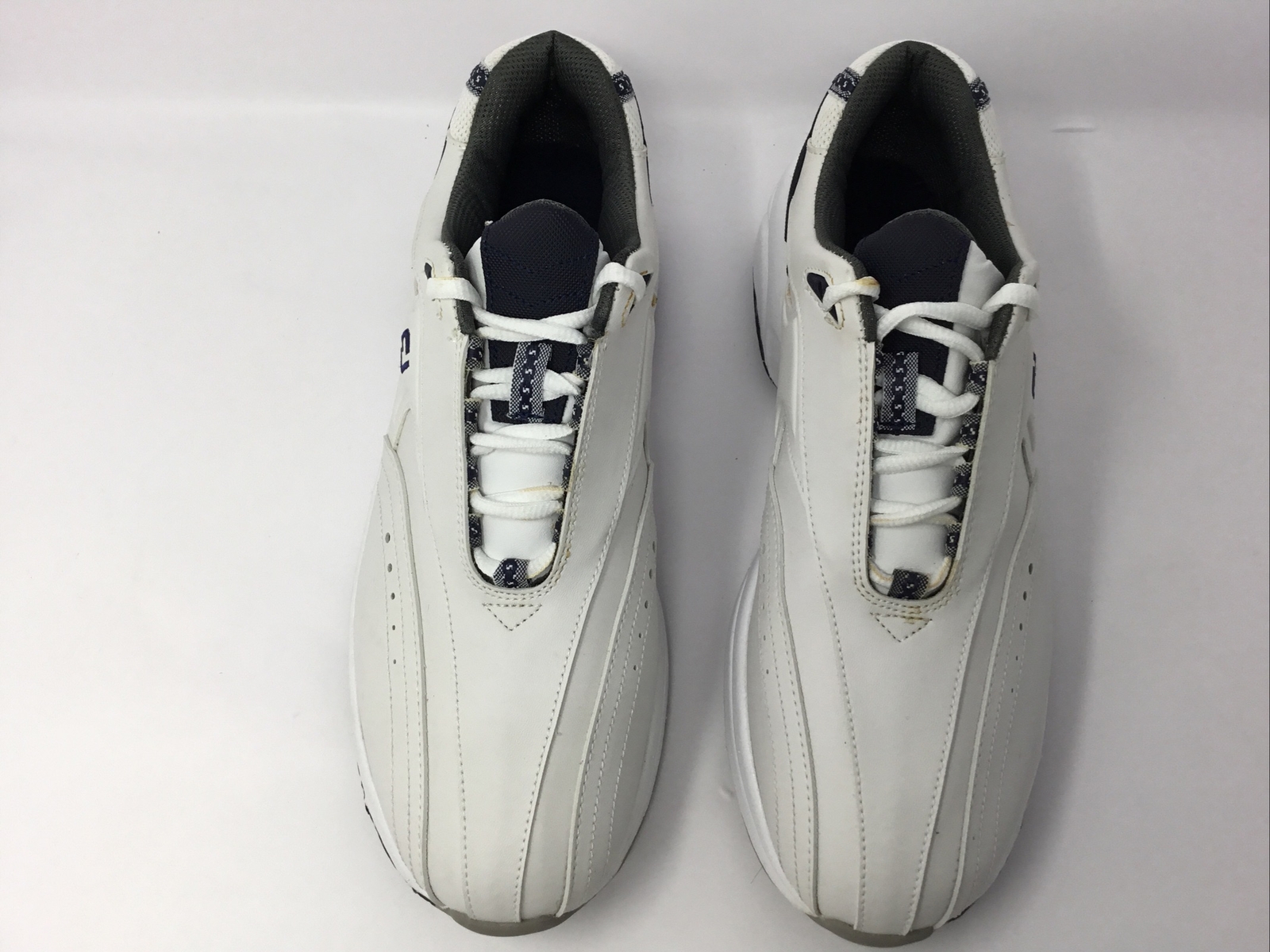 FOOTJOY FJ GREENJOYS SPIKELESS GOLF SHOES MENS SIZE 9.5 WHITE BLUE