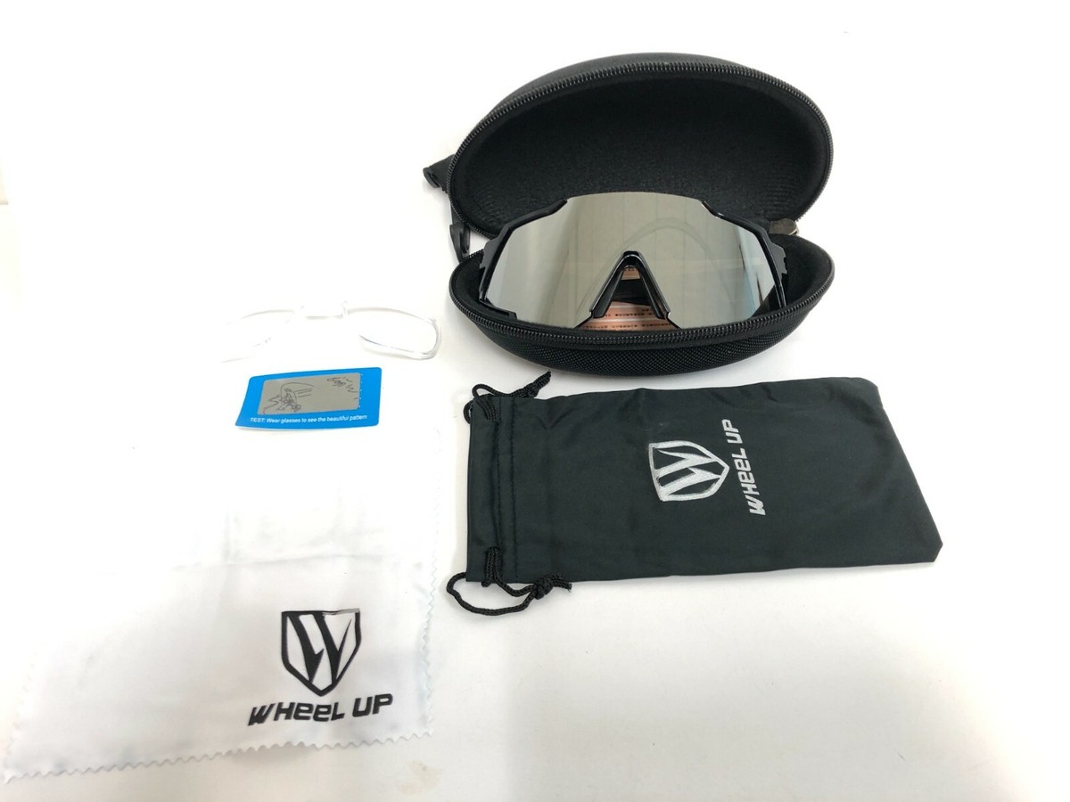 Polarized Sports Sunglasses Set w/ Hard & Soft Case for Beach