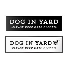 Dog In Yard Keep Gate Closed Fence Sign, Beware Of Pets Plate Decoration