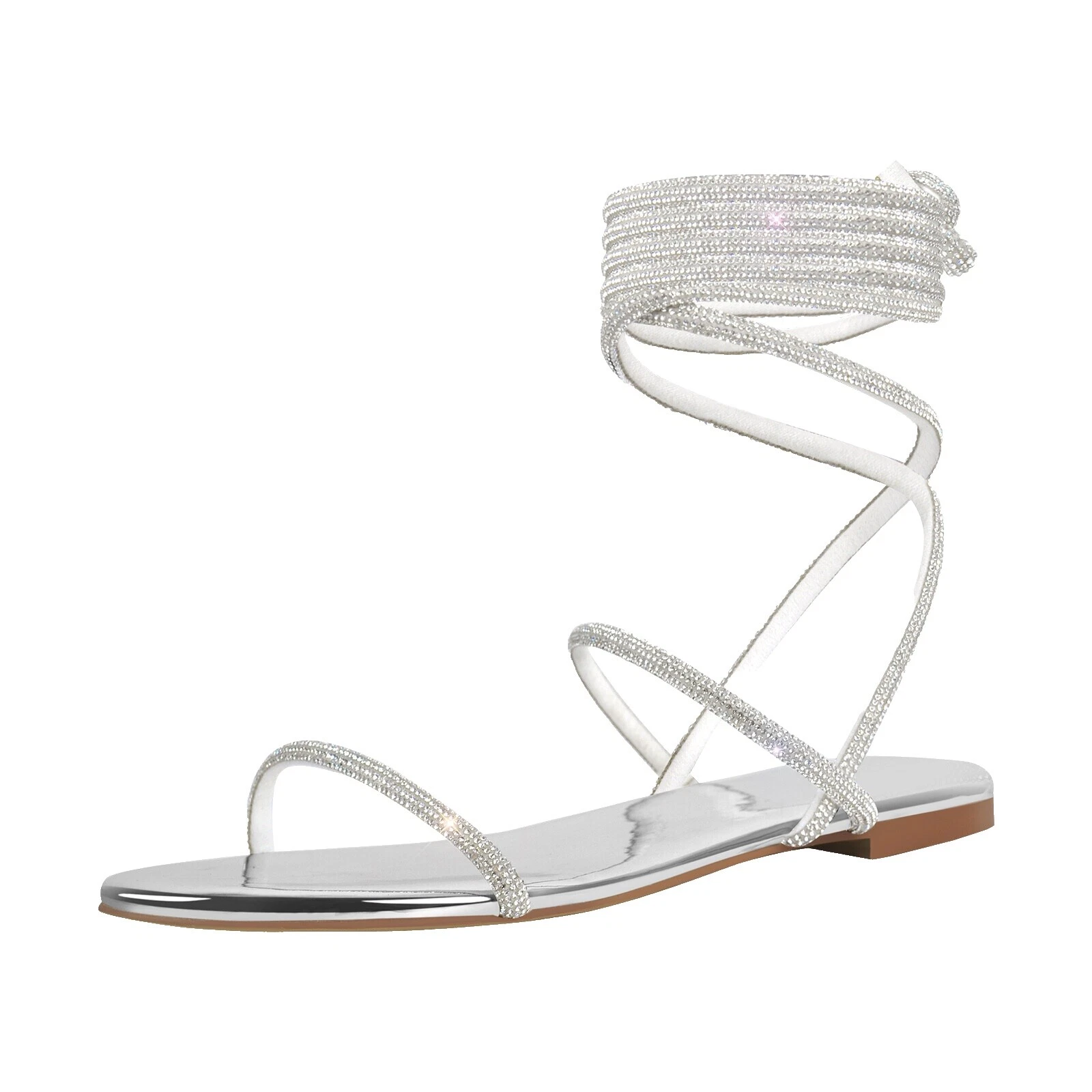 Sandalias gladiador con brillo para De mujer