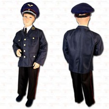 DR Reichsbahn DB Parkeisenbahn Eisenbahner Uniform Kinder Bahnpolizei bl. Mütze 