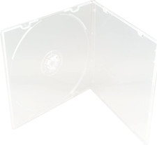 5.2Mm Durable CD Case, Slim Single Clear PP Poly Plastic Cases, 50 Pack.