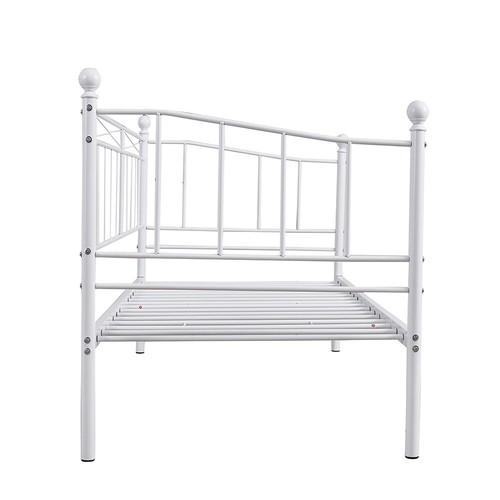Metal Single Day Bed Sofa Bed Guest Bed Frame or with Pull Out Trundle - Picture 18 of 56