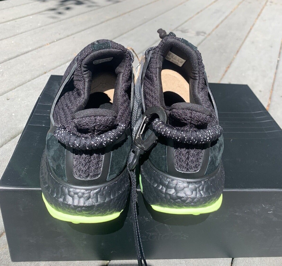 Adidas X Ivy Park UltraBoost Green Triple Black Running Shoes