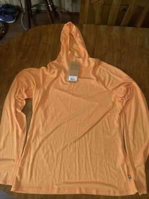 Fjallraven High Coast Lite Hoodie Women s Large NWT Seashell Orange