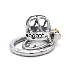 Stainless Steel Male Chastity Device Super Small Cage Men Metal Locking Belt