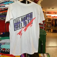 1990 Vintage DAVID BOWIE Sound and Vision World Tour T-shirt Brockum L Tee