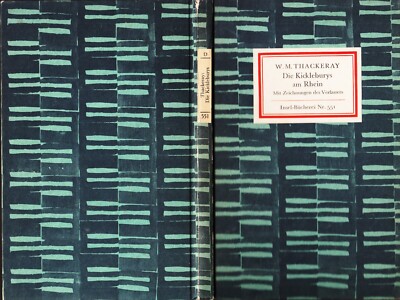 INSEL-BÜCHEREI Nr. 0551-2 THACKERAY : DIE KICKLEBURYS AM RHEIN  1965 bbb