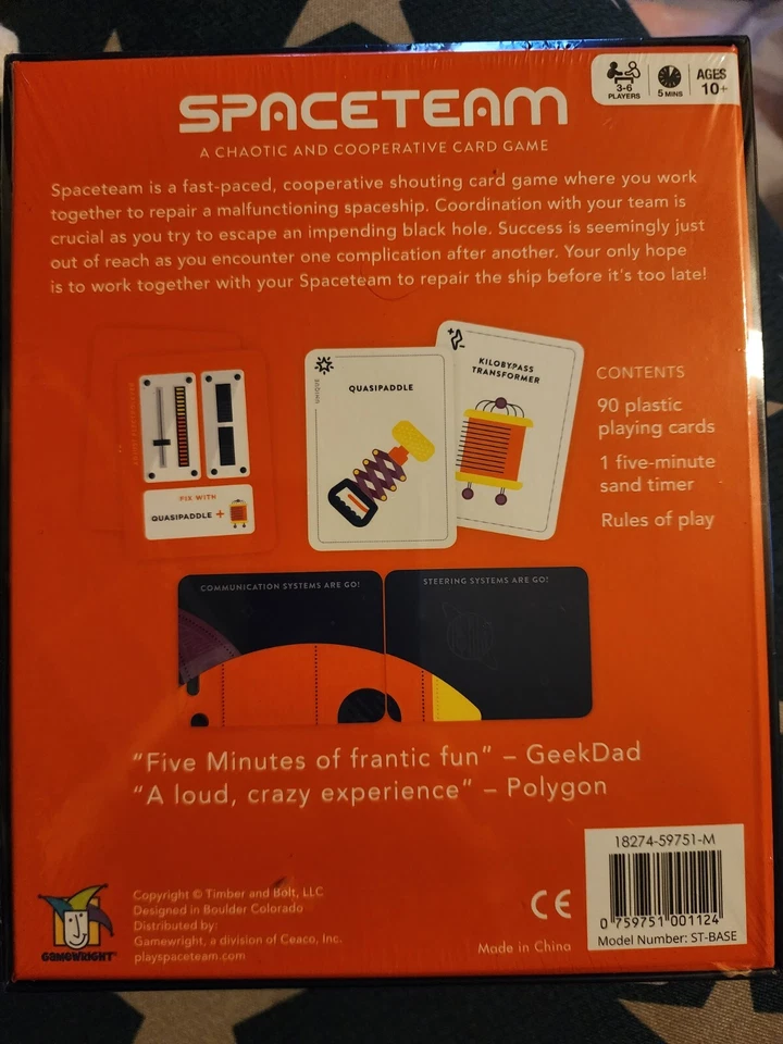 Raro Barnes & Noble Exclusivo SPACETEAM Juego de Cartas NUEVO SELLADO 3-6 Jugadores Foto 2 de 4