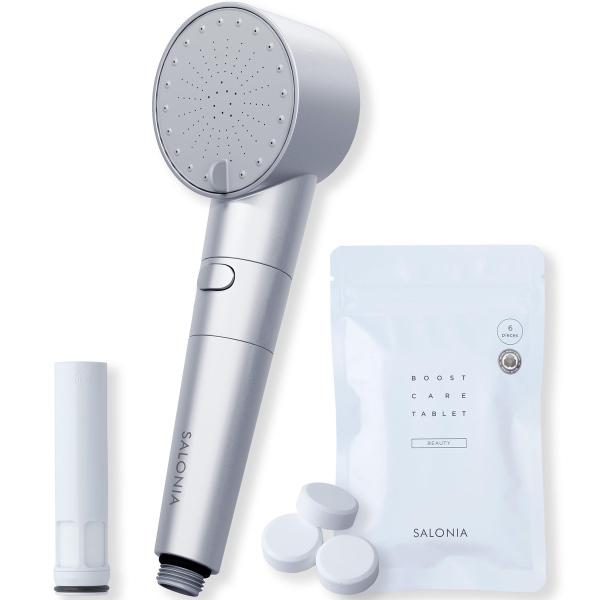 ボディ・フェイスケア SALONIA FINE BUBBLE CLEAR SILVER Salonia Shower Head Fine Bubble Clear Silver Water Saving