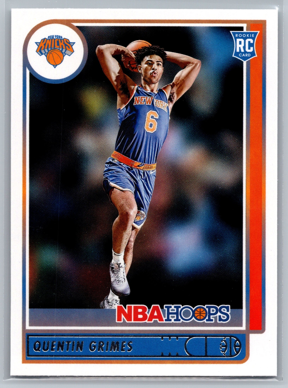 2021-22 Hoops #206 Quentin Grimes Rookie New York Knicks