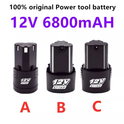 High Capacity 12V 6200mAh Rechargeable battery power tool electric screwdriver