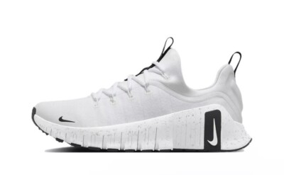 Nike Free Metcon 6 White Metallic Workout Running Shoe HQ3510-100 12W / 10.5M