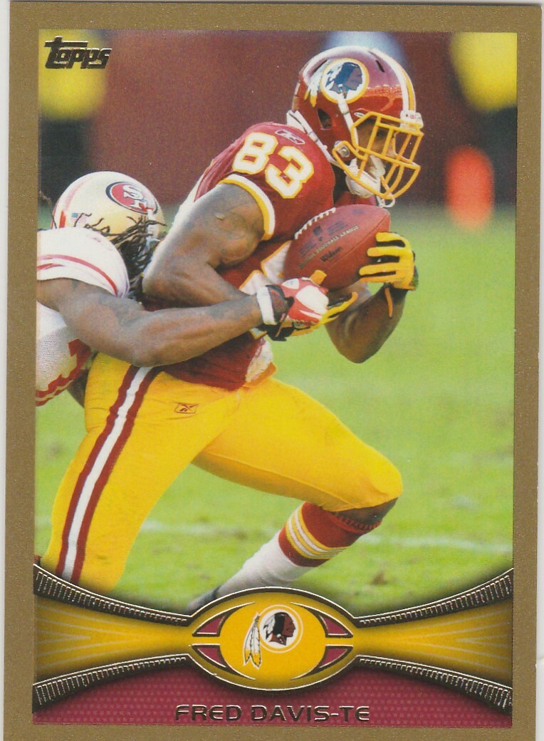 2012 Topps Gold Washington Redskins #294 Fred Davis 1447/2012