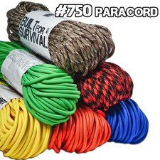750 Paracord Type IV Tactical Cord - 750 LB Parachute Cord 11 Strand Inner Core