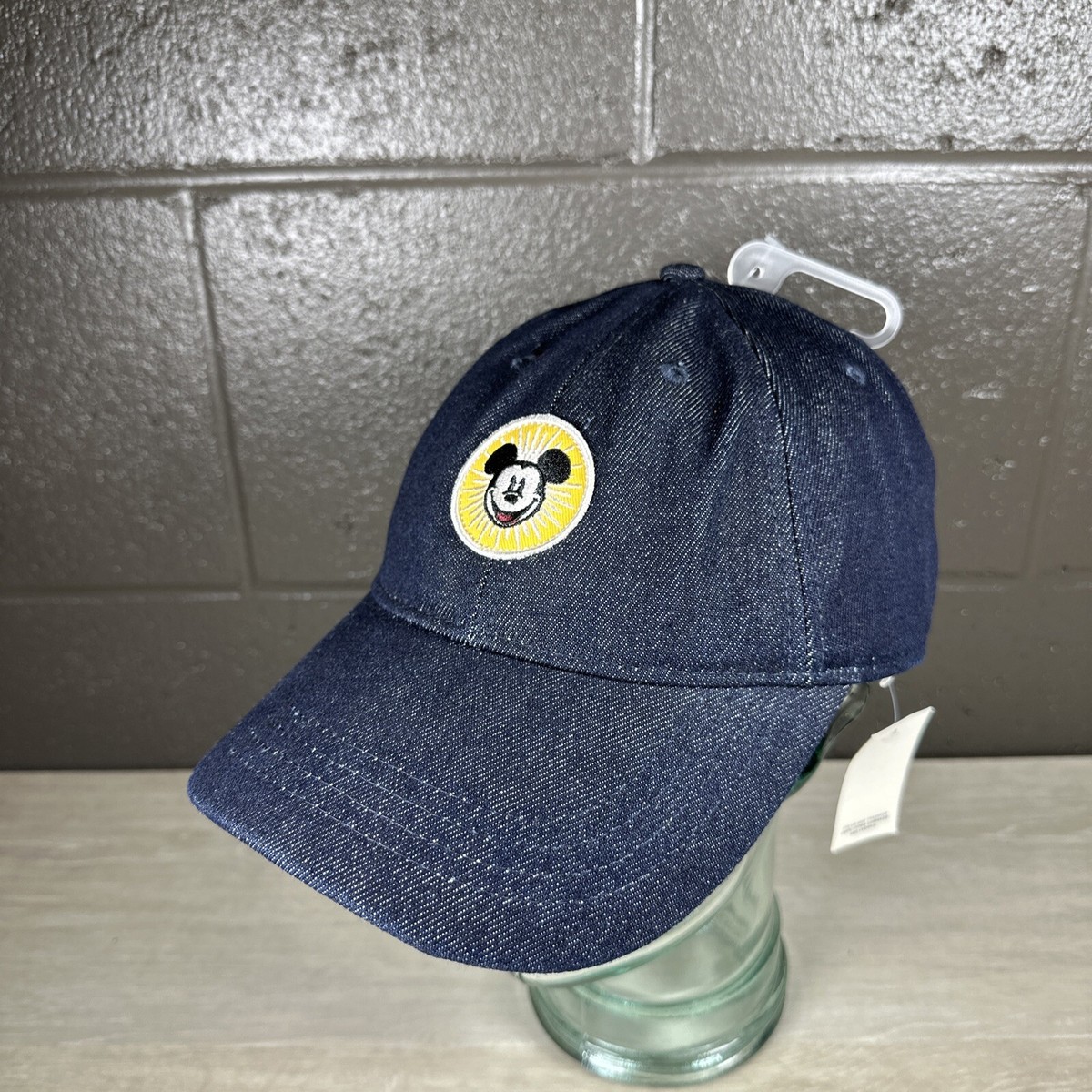 GAP x Disney Vintage Mickey Baseball Cap Hat NWT RARE Gap Disney Mickey DENIM Baseball Hat | eBay main image 4