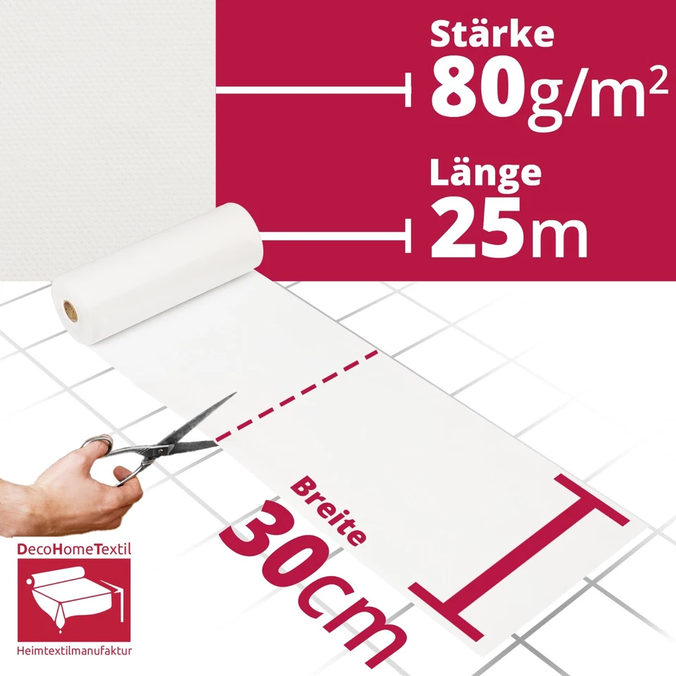 Tischdecke Rolle Tischdeckenrolle Vliesstoff Vlies wasserabweisend - Bild 3 von 4