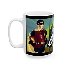 Batman Ceramic Mug 15oz, Classic TV Coffee Cup, Batman 60s TV