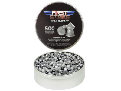 First Strike Spitzkopf Diabolo 500 Stück Dose 4,5mm / 177 für Luftdruckwaffen