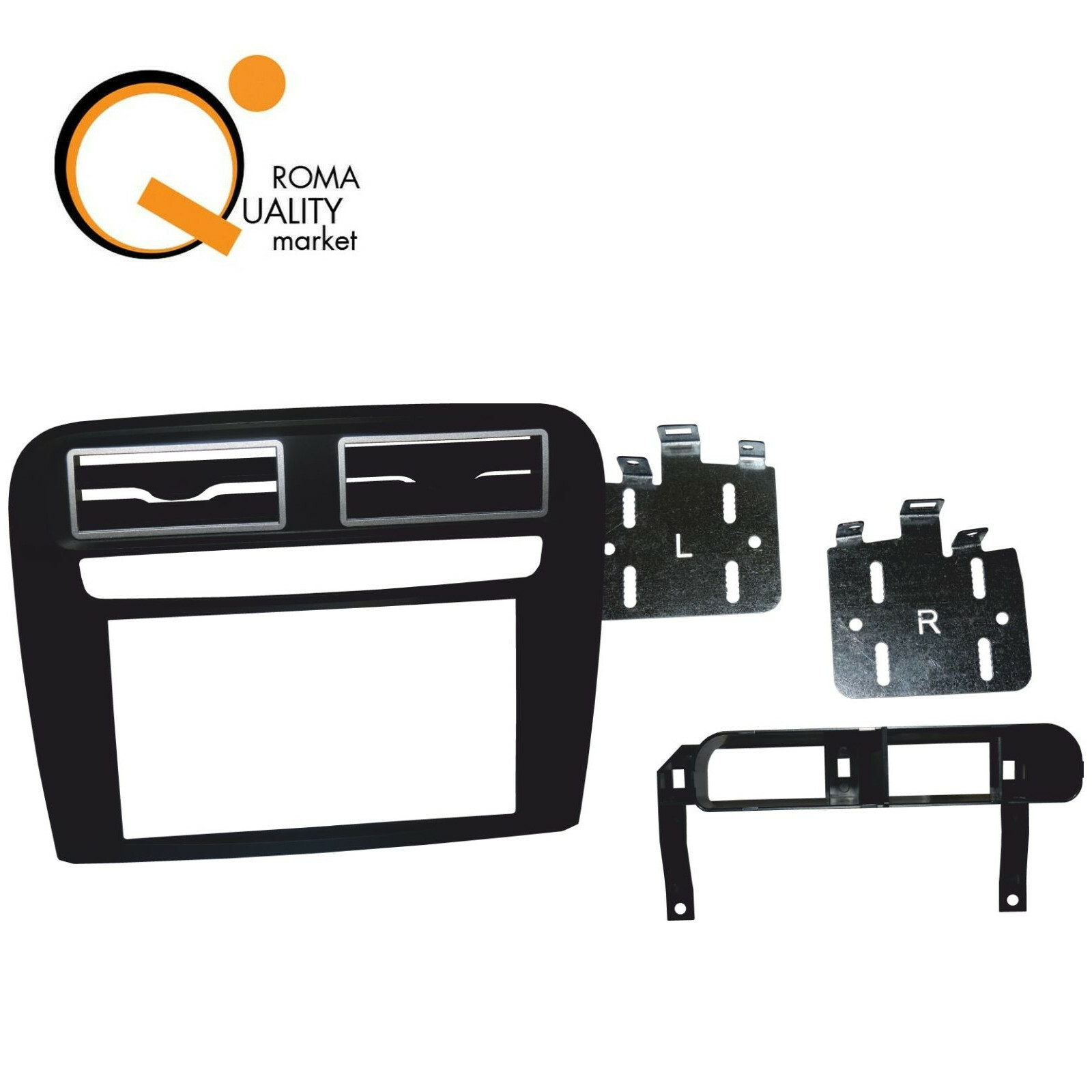 Kit Mascherina Autoradio Masterline 2 DIN Fit FIAT Grande Punto Antracite