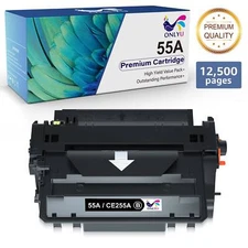 1PK CE255A High Yield Toner replacement for HP LaserJet P3011 MFP M525f M525dn