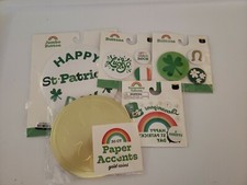 St. Patricks Day Party Pack Buttons Tattoos Accents Lot Of 5