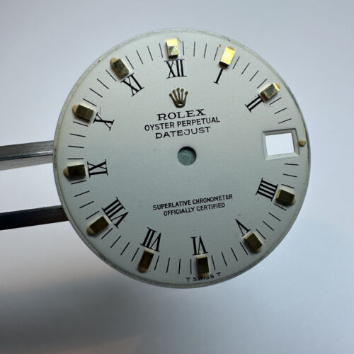 Rolex Datejust Cadran White Roman 31mm 6827 68273 68278 Garçon Cadran - Photo 1 sur 3