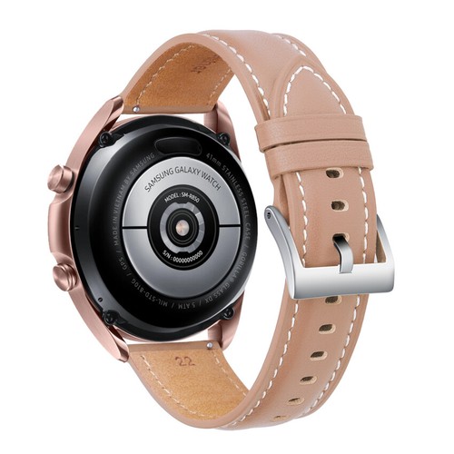 For Samsung Galaxy Watch 3 Stitching Strap Leather Band Fashion 41mm 45mm Watch - Photo 23 sur 24