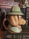 Rare Domex  German Sherlock Holmes Lidded Hound Stein 95% Zinn - Fathers Day! — photo 4