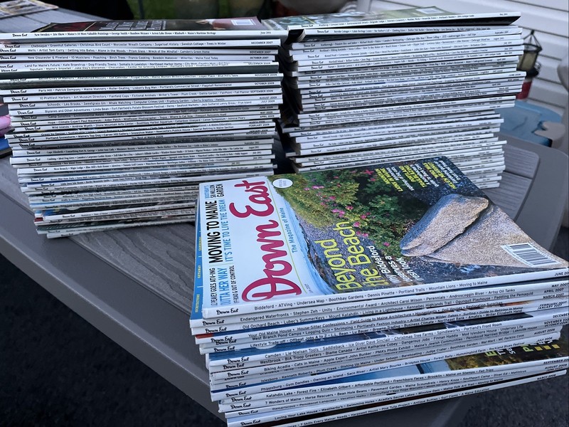 huge magazine Book lot Down East  Of Maine
