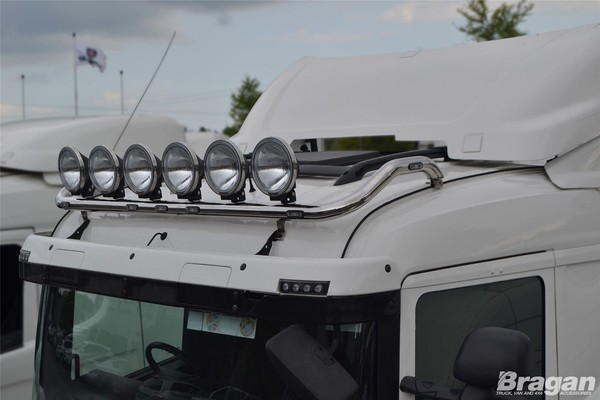 DachträGer + Spot Lampe FüR Scania P G R Vor 09 Standard SchläFer Edelstahl Lkw-image