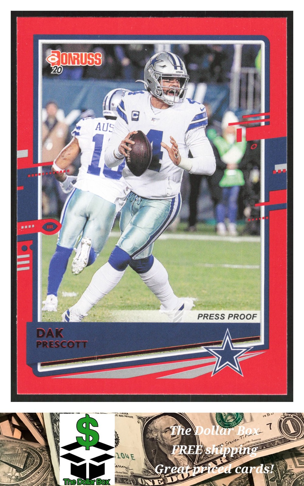 2020 Donruss Press Proof Red #78 Dak Prescott - Dallas Cowboys
