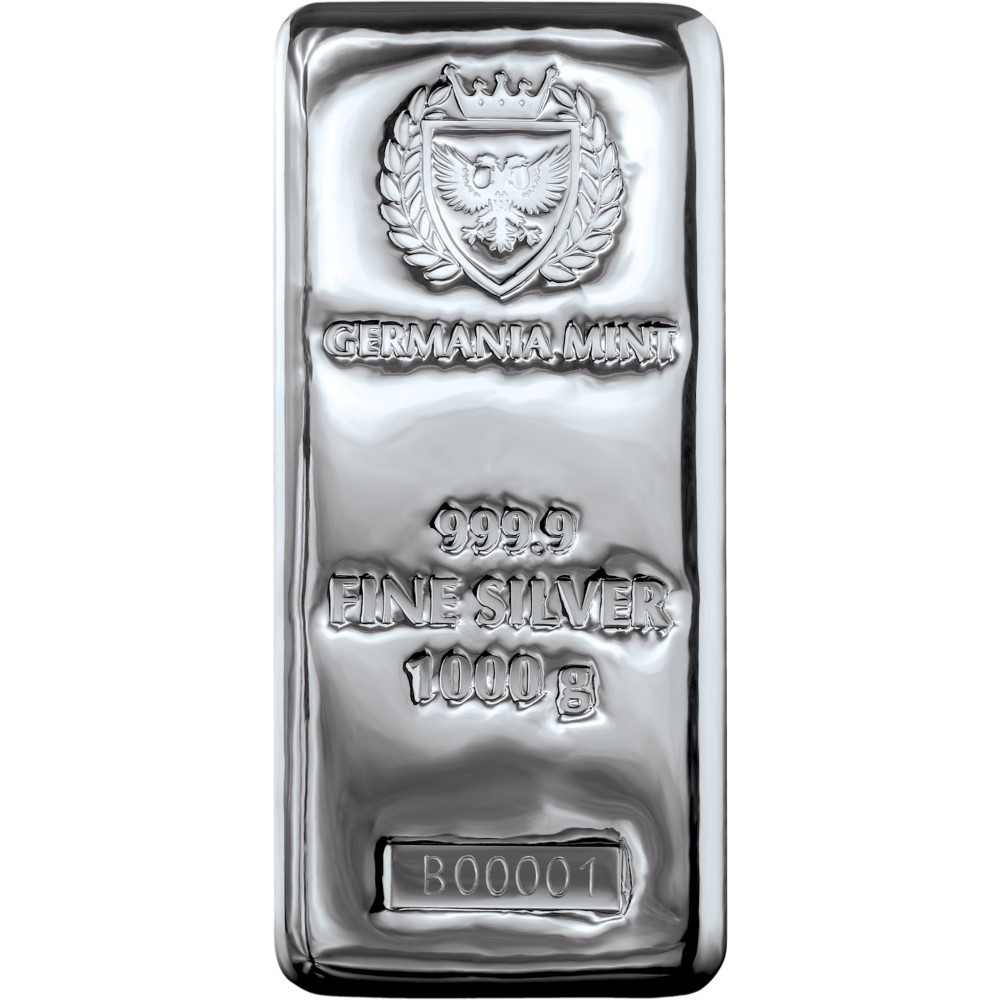 Germania Mint 1 Kilo ( 32.15 toz ) Cast .9999 Fine Silver Bar | eBay