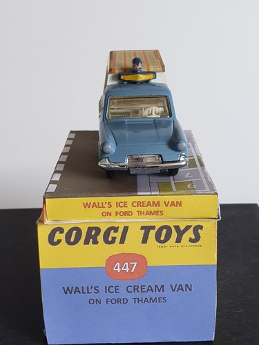 Corgi Toys 447 Ford Thames Wall's Ice Cream Van figuras modelo vehículo caja 1:43 - Imagen 4 de 8