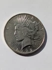 1922-D Peace Silver Dollar, 90% Silver, first year Peace struck @ Denver Mint